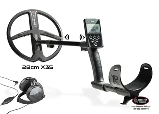 XP DEUS Metal Dedektör - Ana Kontrol Ünitesi FX03 Kablolu Kulaklık 22cm X35 Başlık ile