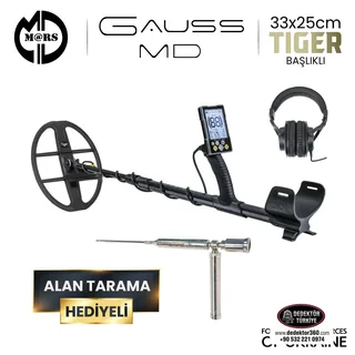 MARS MD GAUSS MD Dedektör – TIGER 33x25,5cm Başlık + Kulaklık