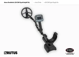 Rutus Atrex Dedektör (28 CM Siyah Başlıklı Paket)