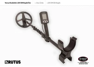 Rutus Versa Dedektör (28CM DD Başlık İle)