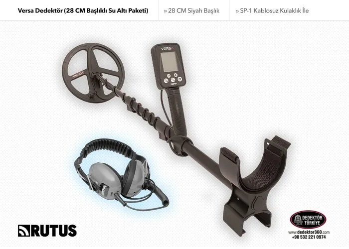 RUTUS Rutus Versa Dedektör (28CM Başlıklı Su Altı Paketi)