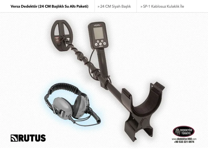 RUTUS Rutus Versa Dedektör (24CM Başlıklı Su Altı Paketi)