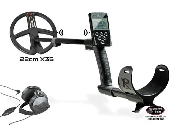 XP XP DEUS Metal Dedektör - Ana Kontrol Ünitesi FX03 Kablolu Kulaklık 28cm X35 Başlık ile