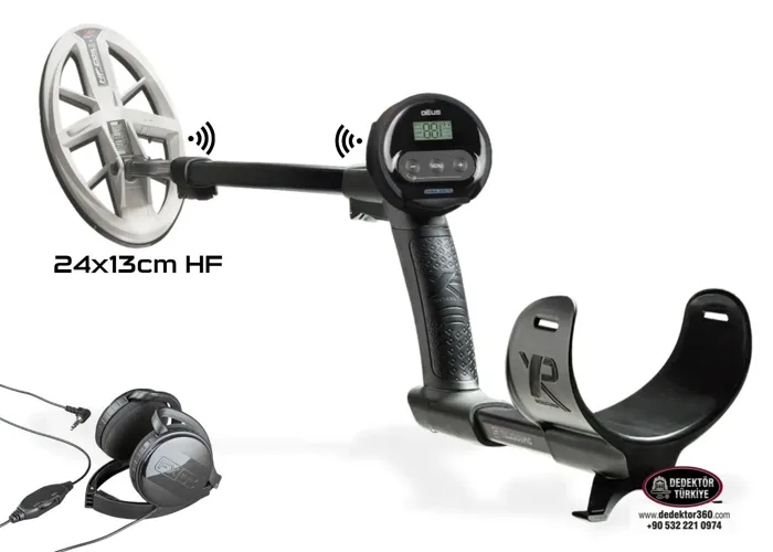 XP XP WS4 MASTER Metal Dedektör - WS4 Kulaklık FX03 Kablolu Kulaklık 24cm HF Başlık ile