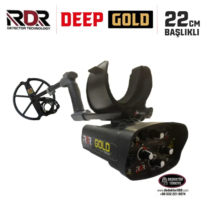 RDR Rdr Gold Altın Dedektörü - 18khz 22cm Başlıklı Paket