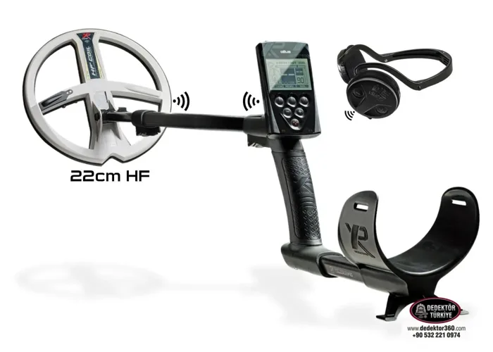 XP XP Deus Dedektör (Ana Ünite, WSA Kablosuz Kulaklık ve 22CM HF Başlık ile)
