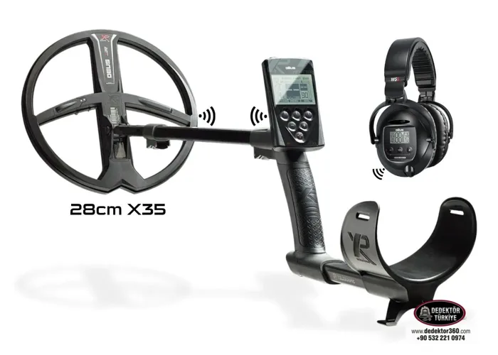 XP XP Deus Dedektör (Ana Ünite, WS5 Kablosuz Kulaklık ve 28CM X35 Başlık ile)