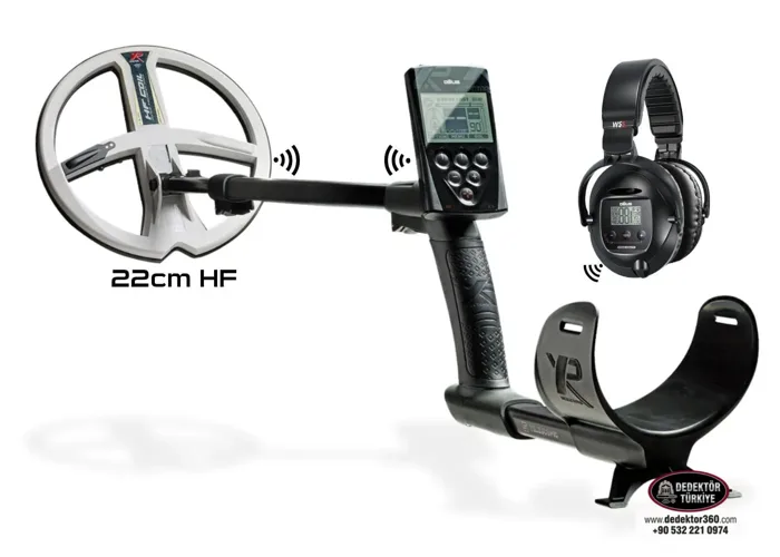 XP XP Deus Dedektör (Ana Ünite, WS5 Kablosuz Kulaklık ve 22CM HF Başlık ile)
