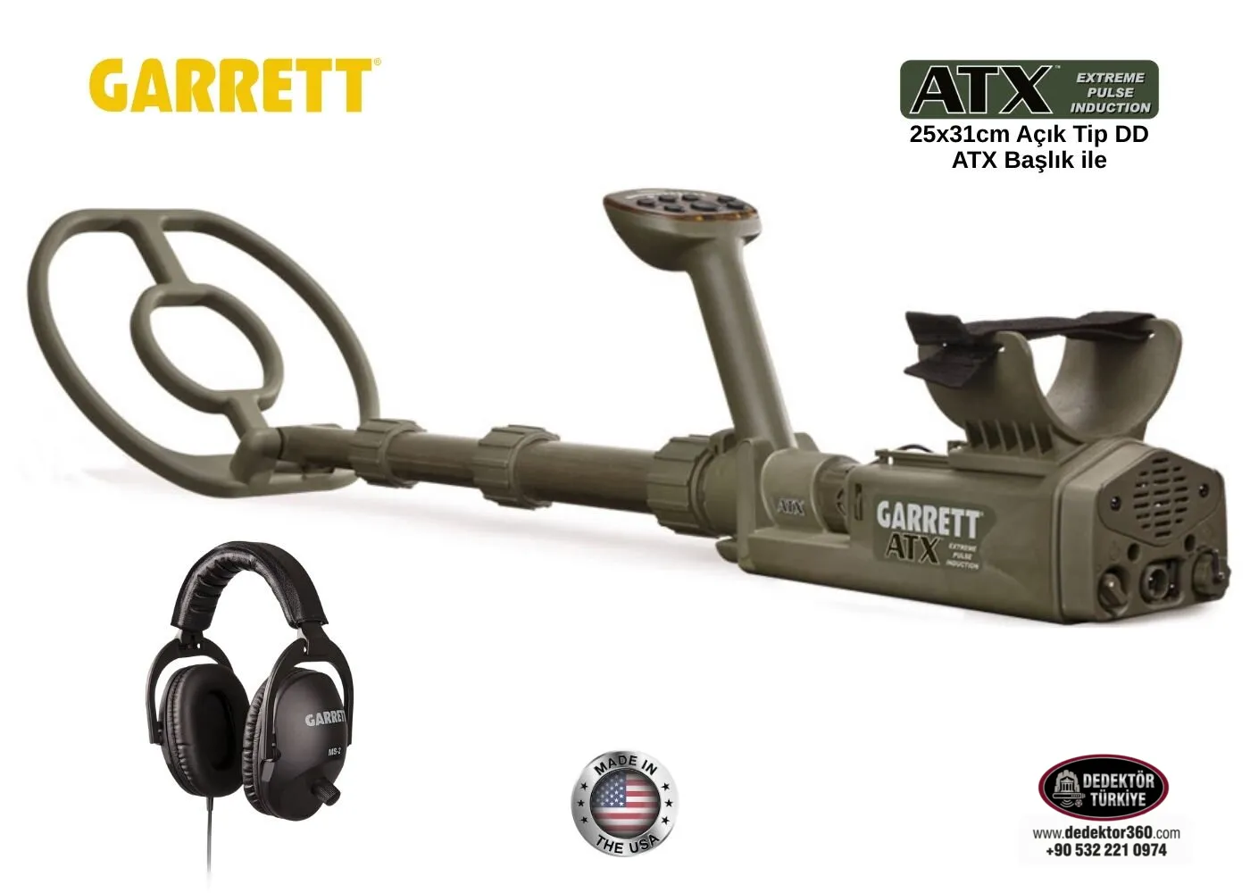 Garrett ATX Basic - 10'' x 12'' DD Açık Tip Başlıklı