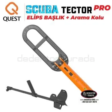 Quest Metal Detectors Scuba Tector PRO Su Altı Dedektörü&Sahil Arama Dedektörü - Arama Kollu