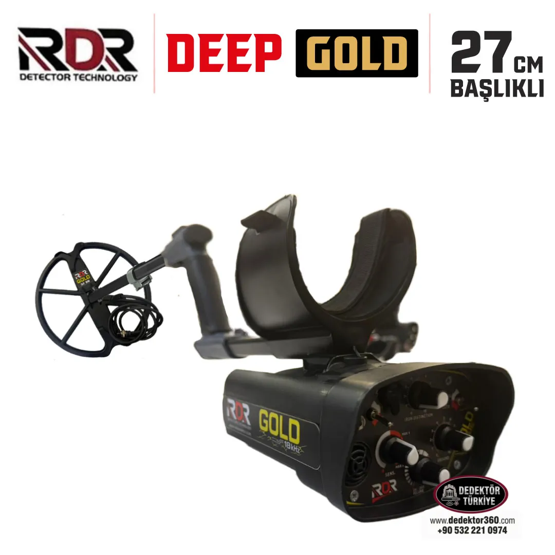 RDR Gold Altın Dedektörü - 18khz 27cm Başlıklı Paket